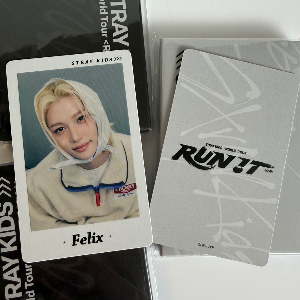 STRAY KIDS FELIX Run It Japan World Tour Photo Card